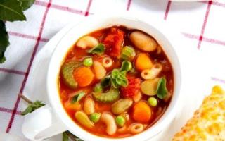 Минестроне – классический итальянский овощной суп Приготовление минестроне